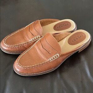 Sperry  Tan Slip-On Loafers This is a Sperry Seaport Fina leather mule